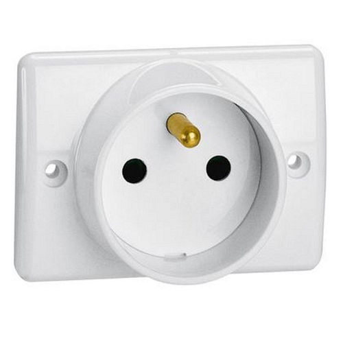 Prise à encastrer pour plinthe 2P+T 16A 250V~ blanc-050860-3245060508609-LEGRAND