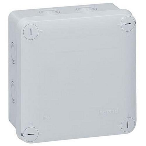 Boîte de dérivation carrée pour presse-étoupe Plexo gris 7 entrées 105x105x55mm-092024-3245060920241-LEGRAND