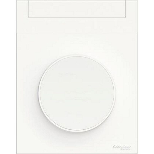 Odace Styl Pratic, plaque Blanc porte etiquette avec bloc lumineux 1 poste-S520739-3606480473487-SCHNEIDER ELECTRIC FRANCE