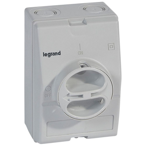 Boîtier vide interrupteur-sectionneur rotatif composable 3P/4P 25A/32A - gris-022243-3245060222437-LEGRAND