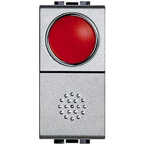 Poussoir à voyant rouge Livinglight 10A 250V - Tech-NT4038R-8012199431666-BTICINO