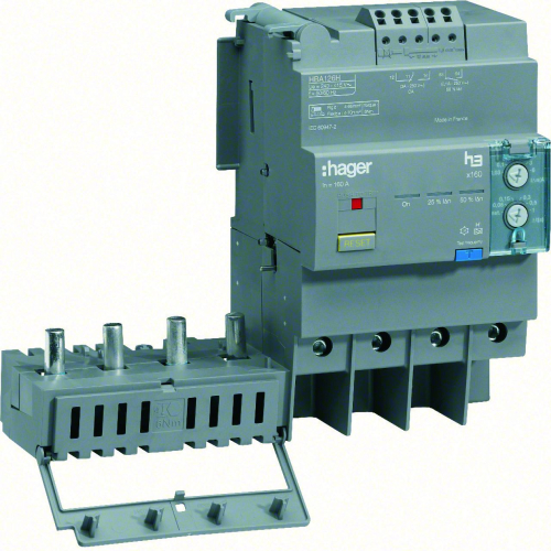 Bloc différentiel électronique x160 4P 125A Idn réglable & déclenchem tempo fixe-HBA126H-3250613121082-HAGER