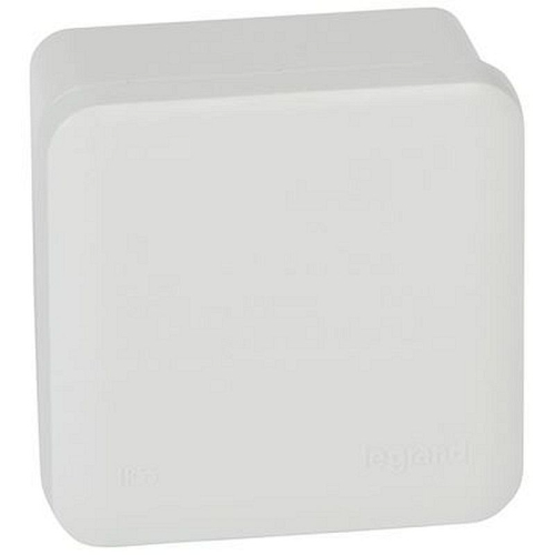 Boîte de dérivation carrée pour presse-étoupe Plexo gris -face lisse -80x80x45mm-092011-3245060920111-LEGRAND