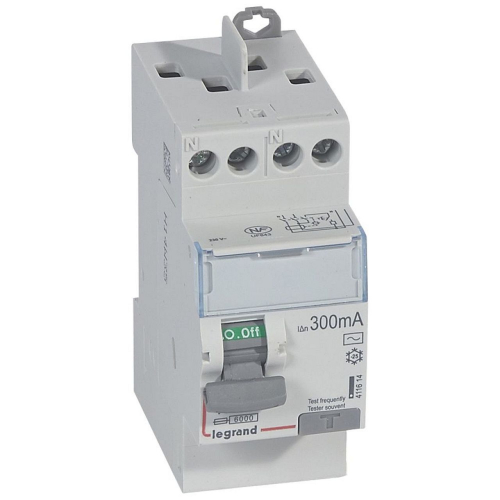 Interrupteur différentiel DX³-ID haut/haut vis - 2P 230V~ 40A AC 300mA - 2 mod-411614-3245064116145-LEGRAND