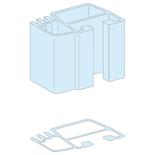 Linergy LGY - Profil pour JdB vertical - 630A - L= 1670mm-LVS04502-3606481870315-SCHNEIDER ELECTRIC FRANCE