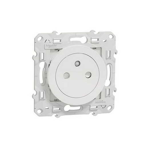 Odace - prise de courant 2P+T affleurante - blanc - connexion rapide-S520052-3606481465795-SCHNEIDER ELECTRIC FRANCE