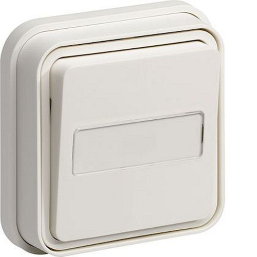 cubyko Poussoir porte-étiquette 1F encastré à griffes blanc IP55-WNE025BG-3250617179256-HAGER