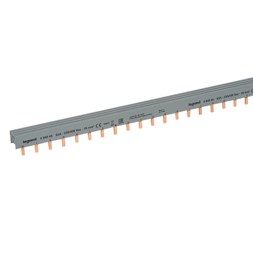 Peigne d'alimentation 4P HX³ traditionnel pour bornes à vis -longueur 56 modules-404945-3245064049450-LEGRAND