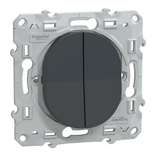 Ovalis - combiné va et vient+poussoir - 10AX - Anthracite-S340285-3606482162440-SCHNEIDER ELECTRIC FRANCE