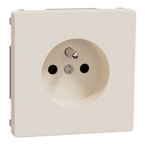 D-Life - prise de courant 2P+T - FR - méca + enjoliveur - blanc sable-MTN2500-6033-3606481091260-SCHNEIDER ELECTRIC FRANCE