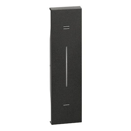 Enjoliveur Living Now avec marquage +/- MyHOME_Up 1 module - noir-BTKG19MH-8005543619032-BTICINO