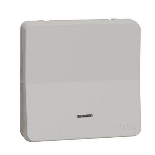 Mureva Styl - Bouton poussoir lumineux LED - composable - IP55 - IK08 - blanc-MUR39127-3606480789373-SCHNEIDER ELECTRIC FRANCE