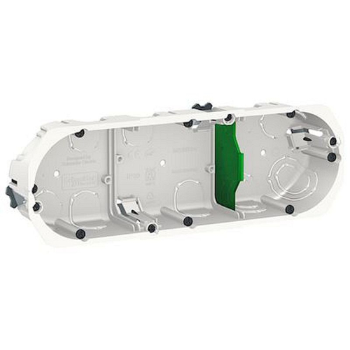 Multifix - boîte d'encastrement - D= 67mm - prof 40mm - 3 postes entraxe 71 mm-IMT35934-3606489550301-SCHNEIDER ELECTRIC FRANCE