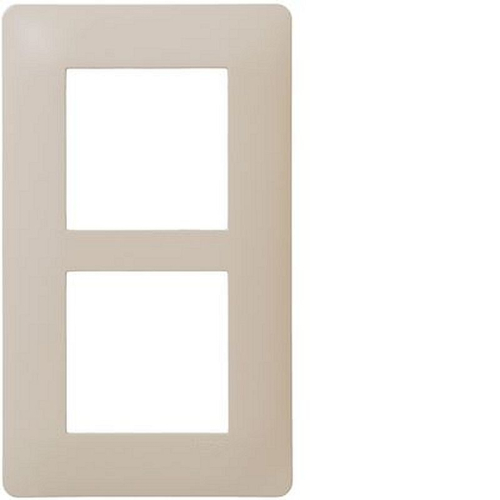 essensya Plaque 2 postes verticale entraxe 57mm Sisal-WE436-3250617104364-HAGER