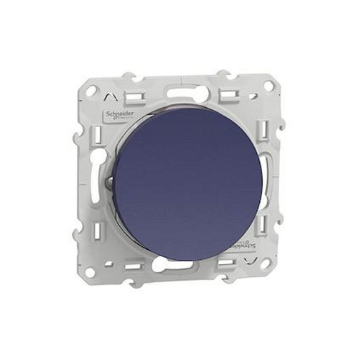 Odace, poussoir lumineux Cobalt, 10 A, à vis, LED bleu 0,15 mA localisation-S550276-3606481062697-SCHNEIDER ELECTRIC FRANCE