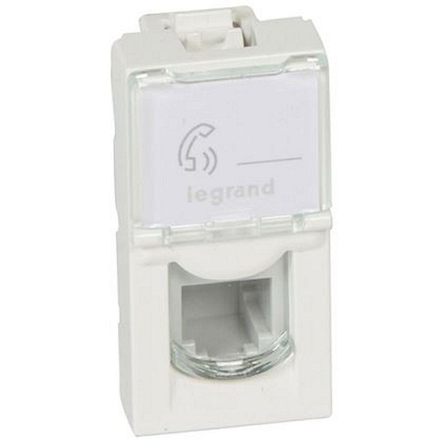 Prise RJ11 4 contacts Mosaic 1 module - blanc-078730-3245060787301-LEGRAND