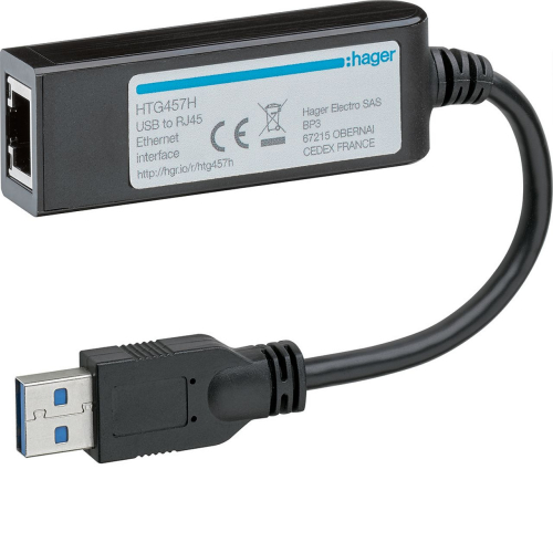 Convertisseur USB vers Ethernet pour HTG411H-HTG457H-3250613138806-HAGER