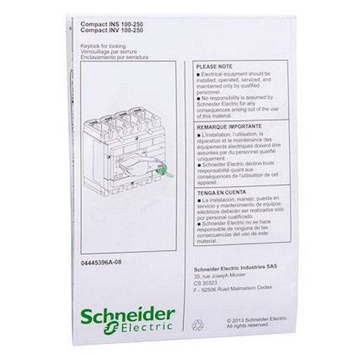 Compact INS/INV - verrouillage serrure Ronis ou Profalux - dispositif mécanique-31087-3303430310877-SCHNEIDER ELECTRIC FRANCE