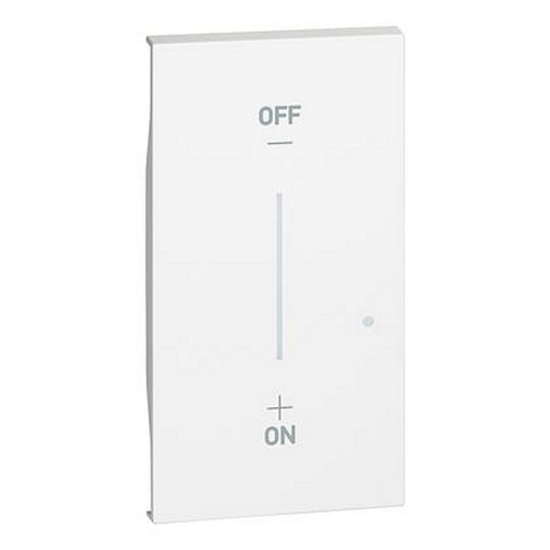 Enjoliveur Living Now with Netatmo pour commande éclairage 2 modules - blanc-BTKW42M2-8005543620175-BTICINO