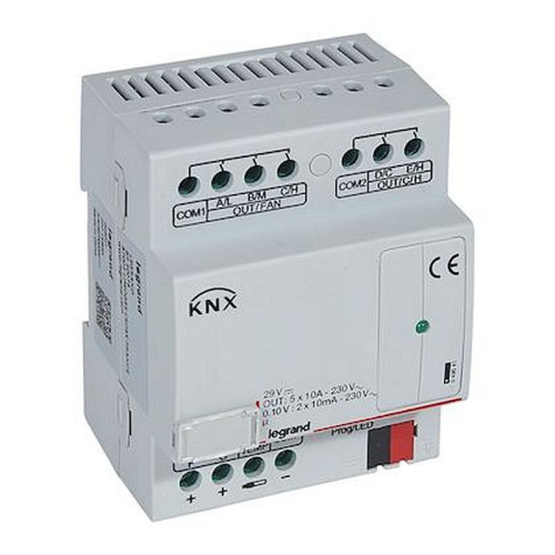 Contrôleur modulaire de ventilo-convecteur BUS KNX 4 mod version 0V-10V - 4 mod-049041-3414970795052-LEGRAND