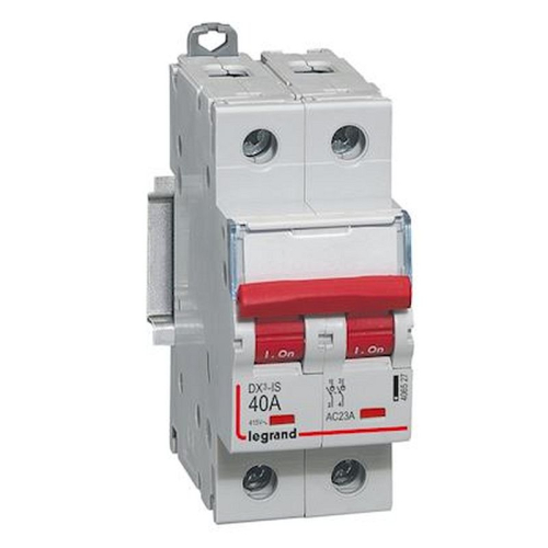 Interrupteur-sectionneur DX³-IS à déclenchement 2P 400V~ - 40A - 2 modules-406527-3245064065276-LEGRAND