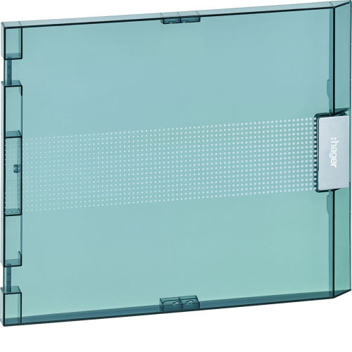 Porte transparente pour coffret vega largeur 18 modules hauteur 1 rangée-VZ118T-3250611019565-HAGER