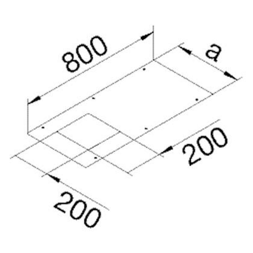 Couvercle BKW600  découp. Q06-BKA600800Q06-4012002236666-HAGER