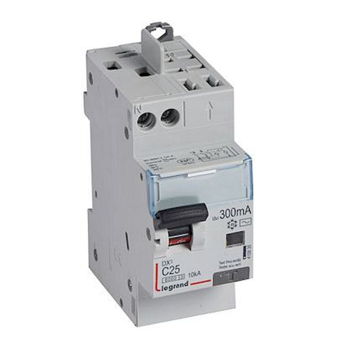 Disjoncteur diff DX³ 6000 -vis/auto-U+N 230V~-25A-typeAC-300mA courbe C - 2M-410835-3245064108355-LEGRAND