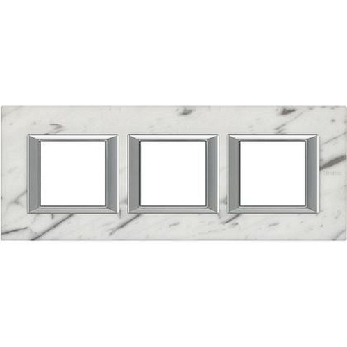 Plaque rectangulaire Axolute Pierre 2+2+2 modules horizontal - Marbre-HA4802M3HRMC-8012199959184-BTICINO