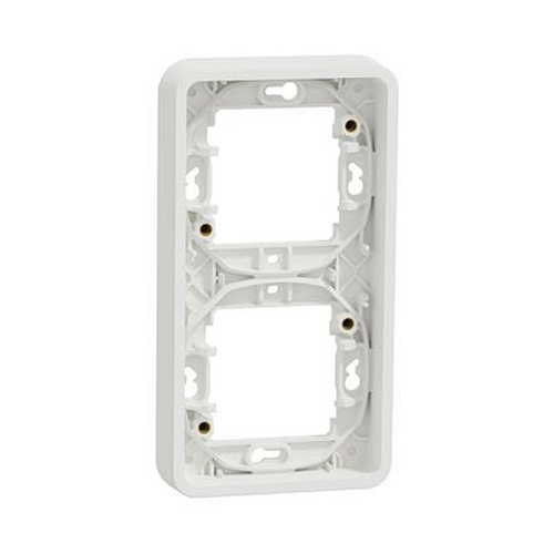 Mureva Styl - Cadre 2 postes vertical - encastré - IP55 - IK08 - blanc-MUR39151-3606480790041-SCHNEIDER ELECTRIC FRANCE