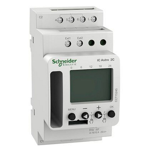 Acti9 IC Astro - interrupteur crépusculaire programmable - 2 canal - smart-CCT15245-3606489524555-SCHNEIDER ELECTRIC FRANCE