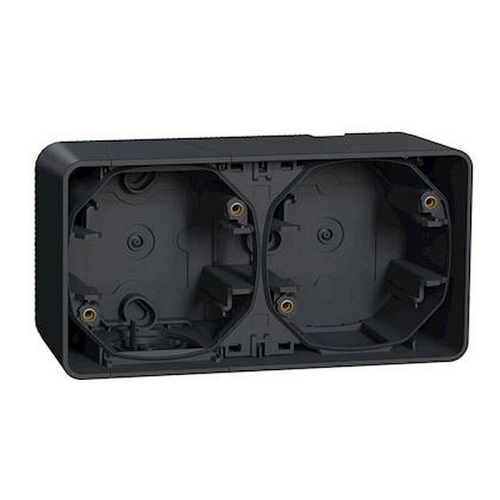 Mureva Styl - Boîte 2 postes horizontale - saillie - IP55 - IK08 - gris-MUR37914-3606480789885-SCHNEIDER ELECTRIC FRANCE