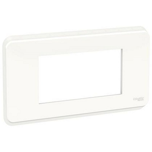 Unica Pro - plaque de finition - Blanc - 4 modules-NU411418-3606489456566-SCHNEIDER ELECTRIC FRANCE