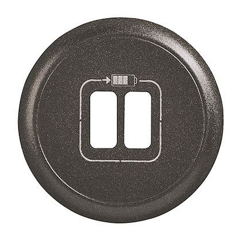 Enjoliveur Céliane pour chargeur double USB Type-A et Type-C - graphite