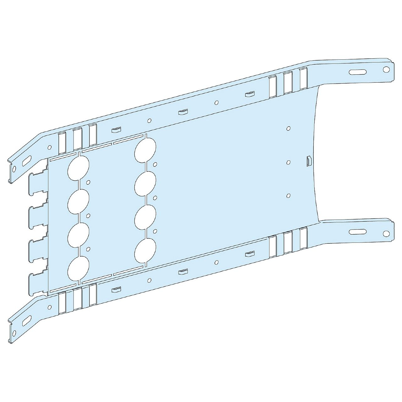 PrismaSeT P Active - Platine NSX400-630 - fixe - 4P-horizontal-Cde maneton-L650