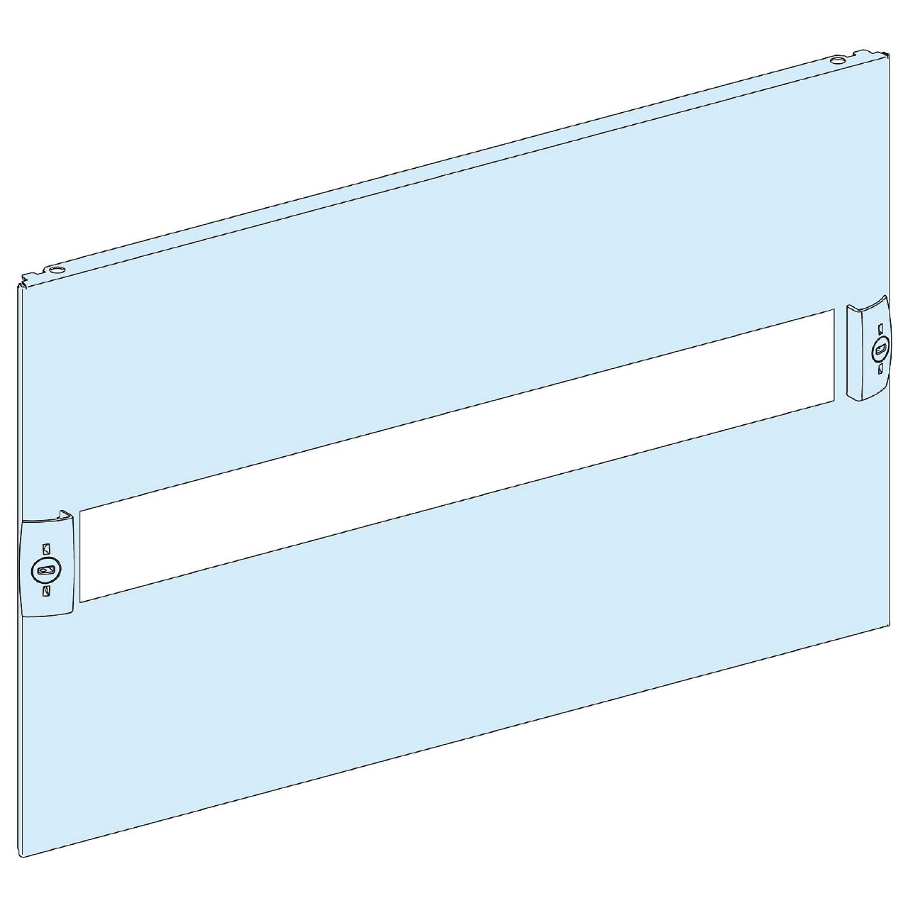 PrismaSeT G Active - Plastron modulaire découpé - 5M - L600-RAL9003