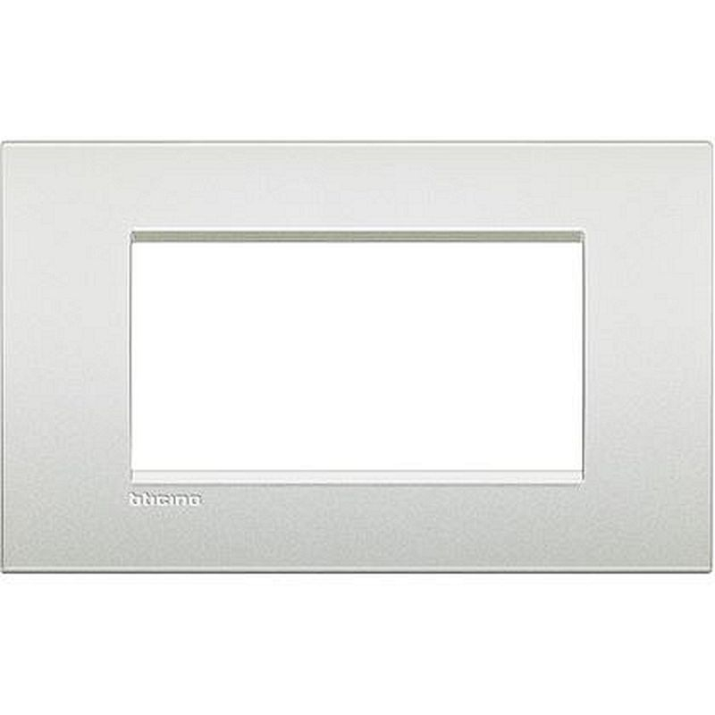 Plaque Livinglight Air Neutre 4 modules - Perle Blanche