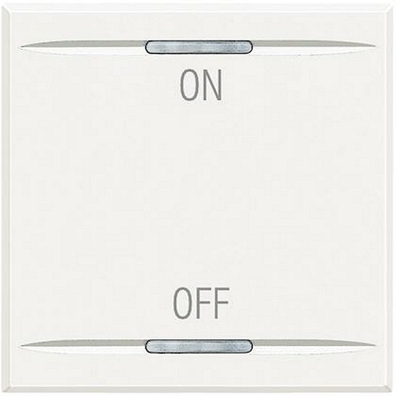 Manette Axolute symbole ON et OFF 2 modules - White