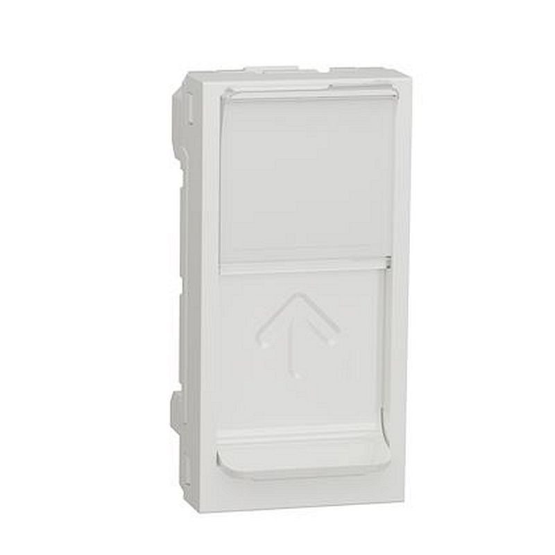 Unica - prise pour 1 RJ45 S-One - 1 mod - Blanc antimicrobien - méca seul