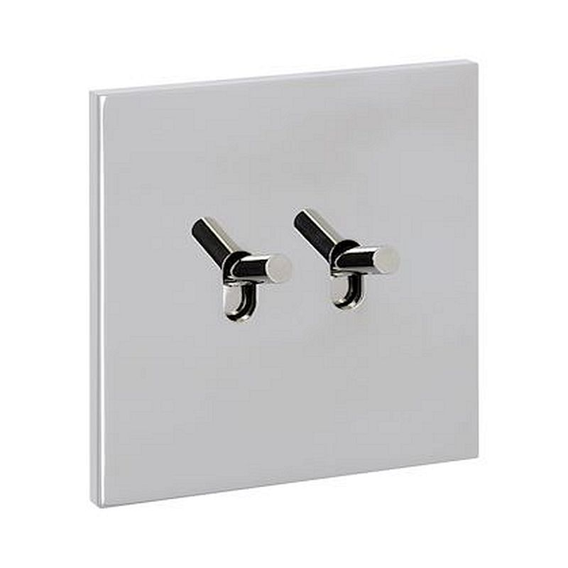 Art d'Arnould univers Epure double poussoir - acier miroir