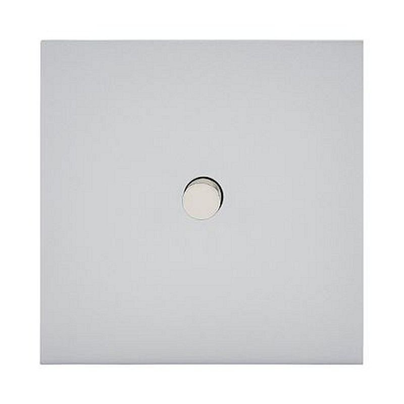 Art d'Arnould univers Epure poussoir à bouton rond 2A - acier satin