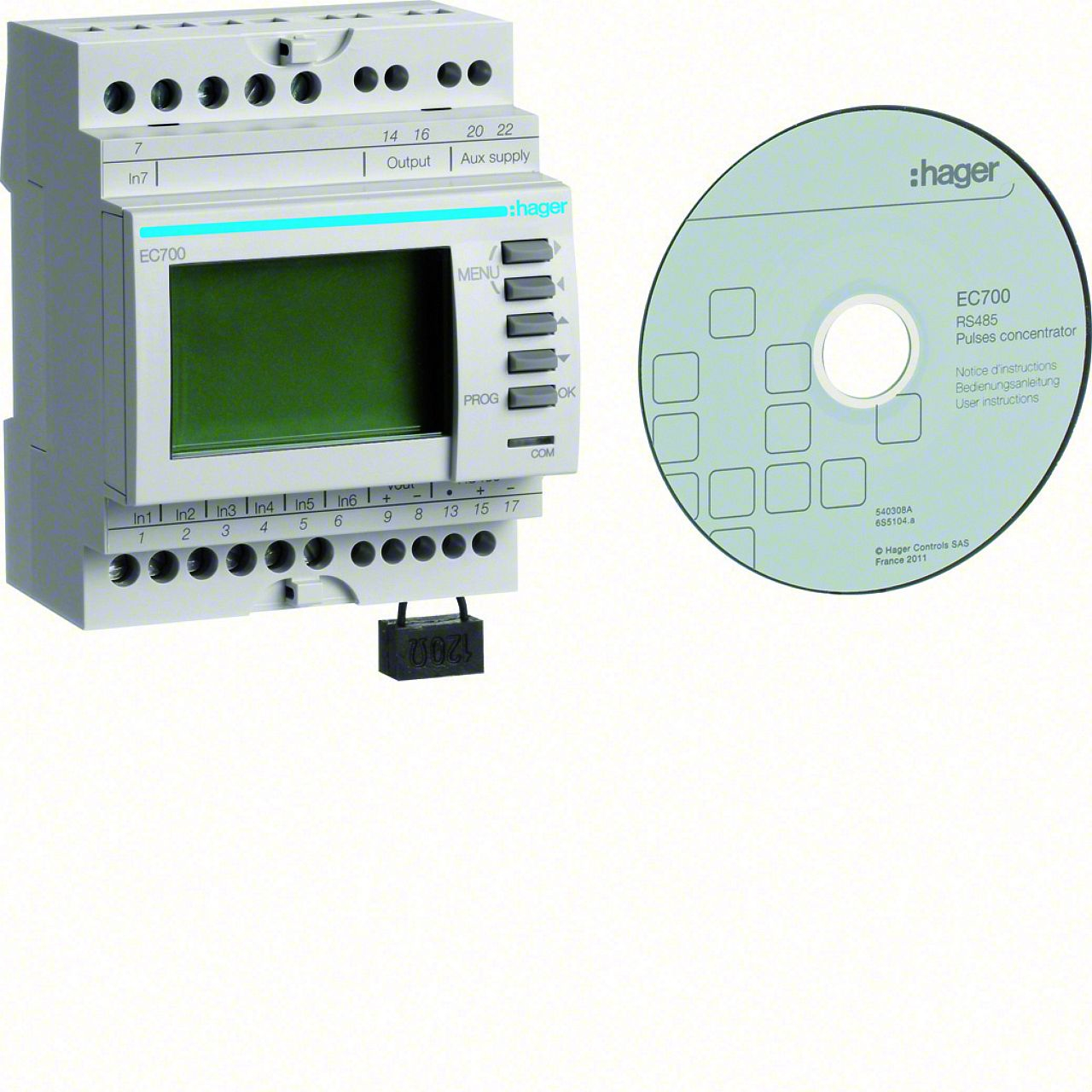 Concentrateur d impulsions RS485 Jbus-Modbus