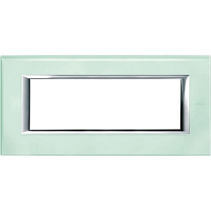 Plaque rectangulaire Axolute Verre 6 modules - Cristal