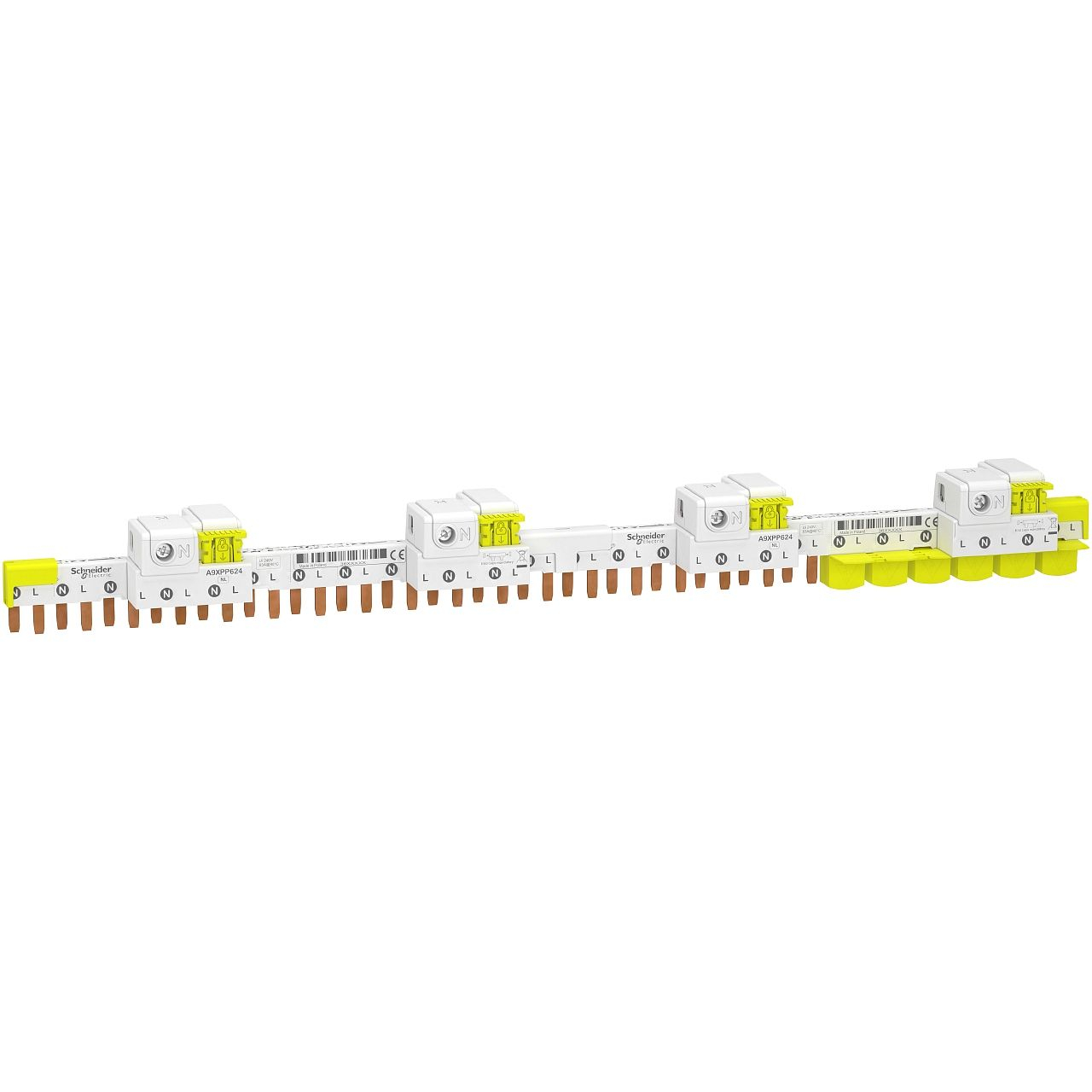 Acti9 iDT40 - peigne avec connecteur - 1P+N - 24 modules de 18mm - 63A