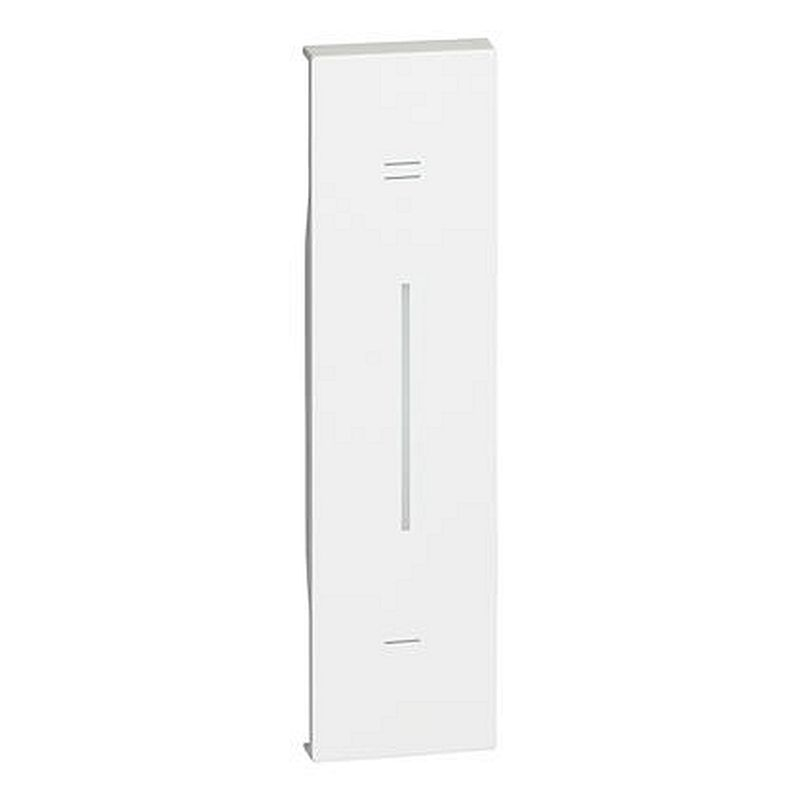 Enjoliveur Living Now avec marquage +/- MyHOME_Up 1 module - blanc