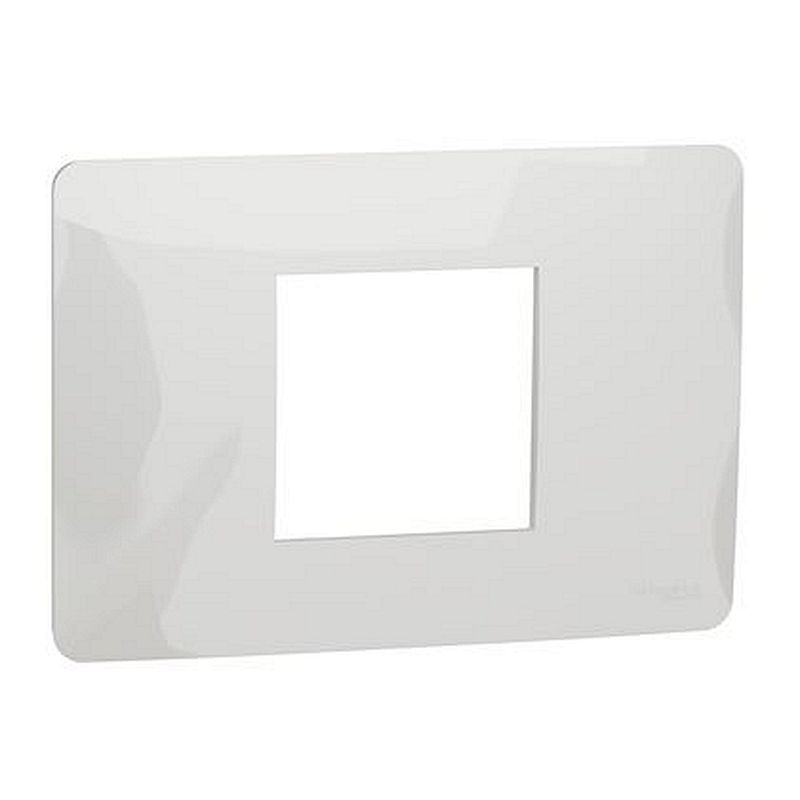 Unica Studio - plaque de finition - Blanc - 2 modules