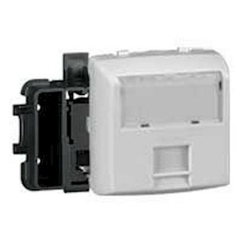 Prise RJ45 catégorie6 UTP Appareillage saillie composable - blanc