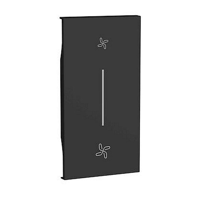 Enjoliveur Living Now pour poussoir VMC 2 modules - noir