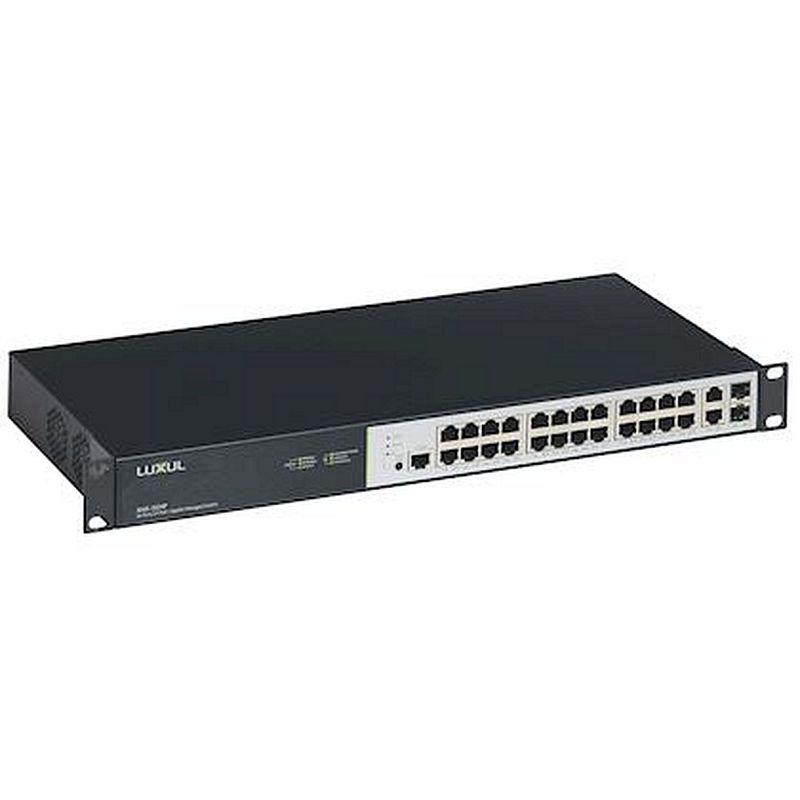 Switch 19pouces Ethernet PoE LCS² 26 ports RJ45 (24 ports PoE+) 1Gb manageable