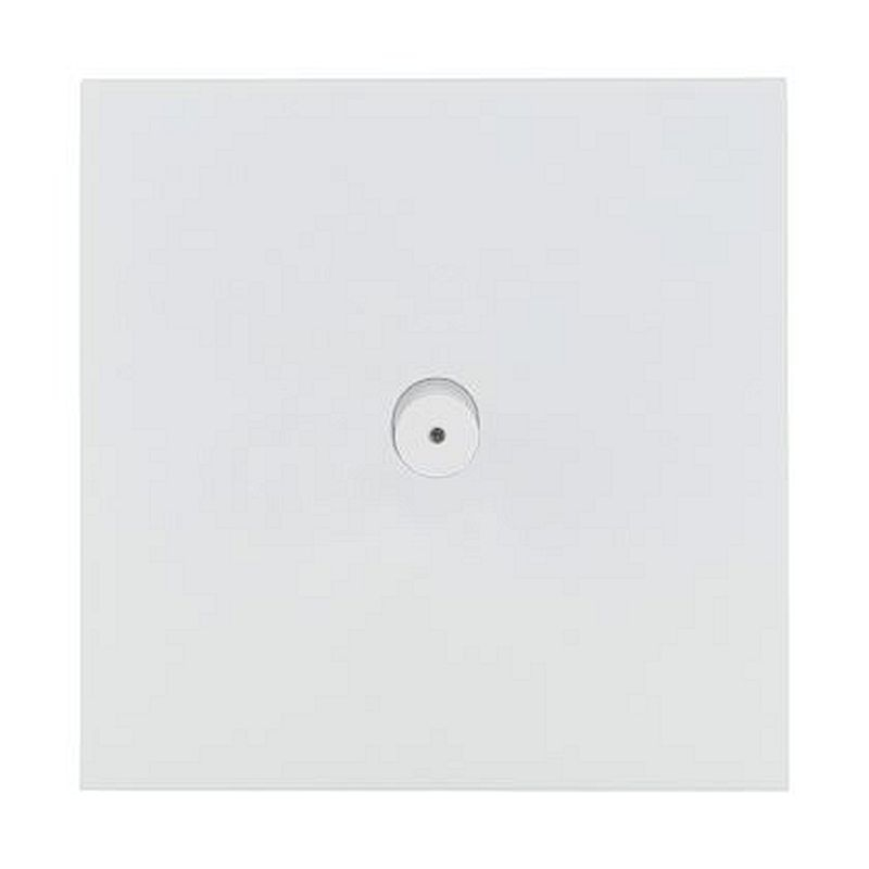 Art d'Arnould univers Epure poussoir lumineux à bouton rond 2A - blanc satin